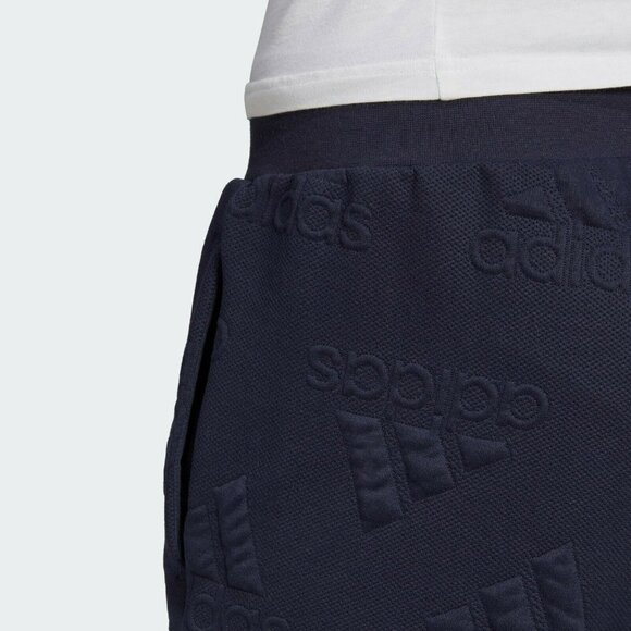 adidas AEROREADY Jacquard Allover Logo Sweatpants - Picture 8 of 10